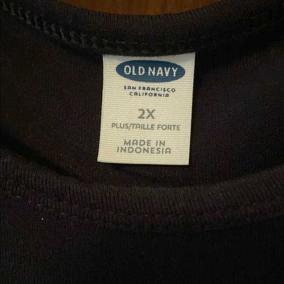 Old Navy Black Cold Shoulder Midi Sundress Size 2XL - Picture 3 of 7